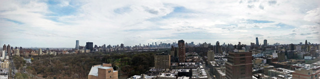 Midtown panorama from One Morningside