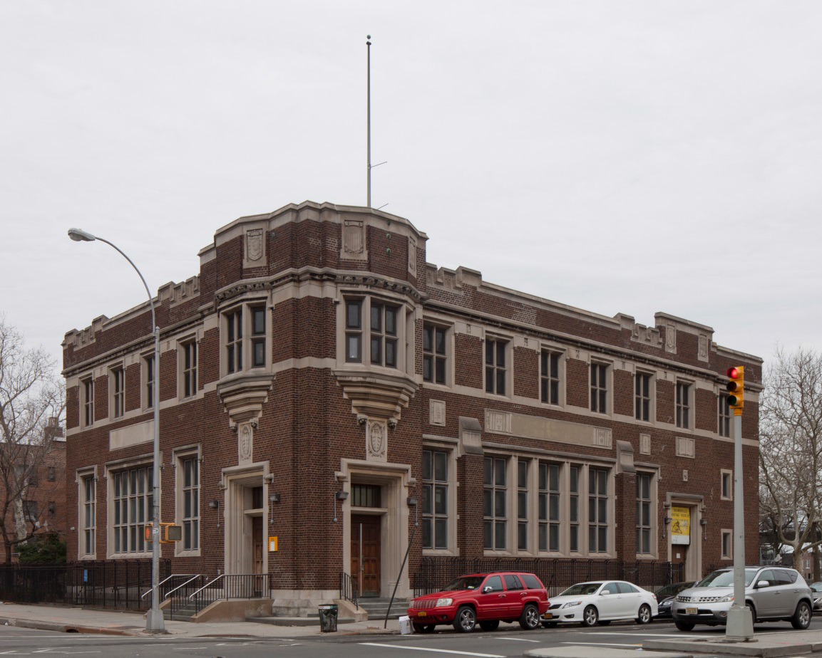 Brooklyn Public Library, Stone Avenue branch. LPC photo.