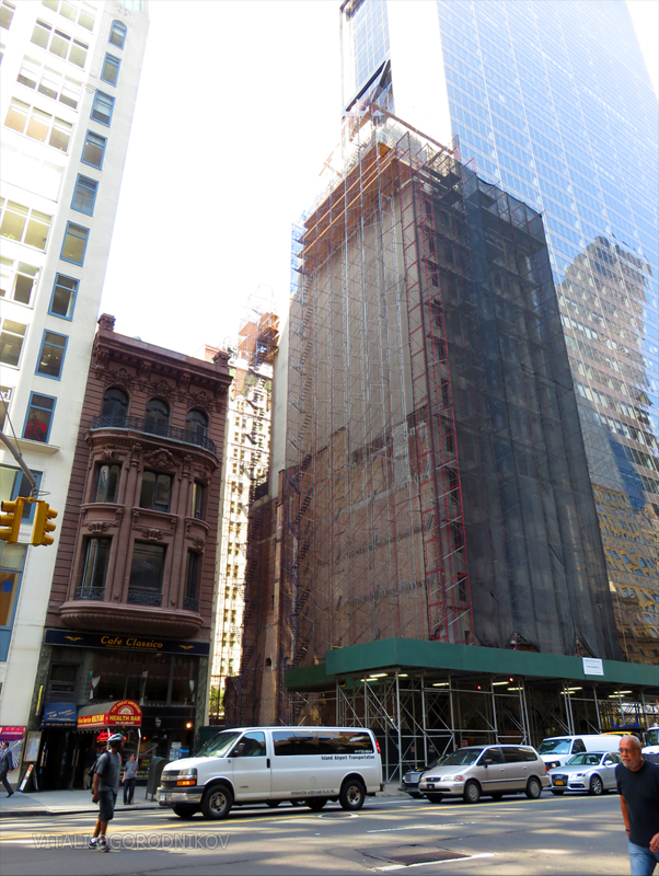 November 2015. 31 and 33 west 57th are already gone. Chickering Hall is on the right