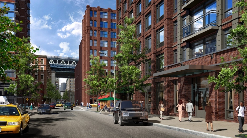 Rendering of 181 Front Street. Via Aufgang Architects.