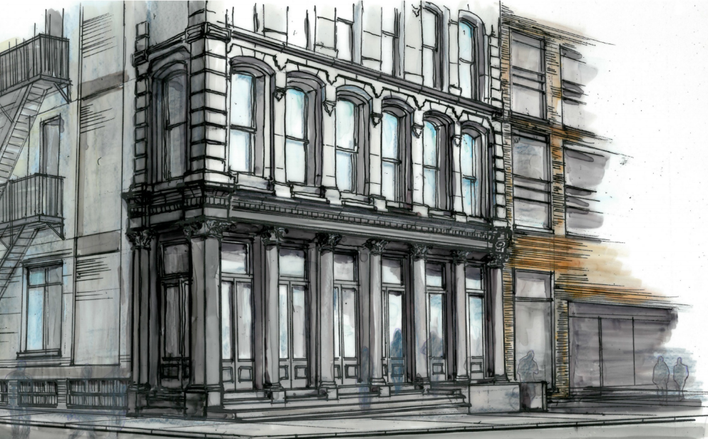 80 White Street renovation plan, image by FSI Architecture via LPC