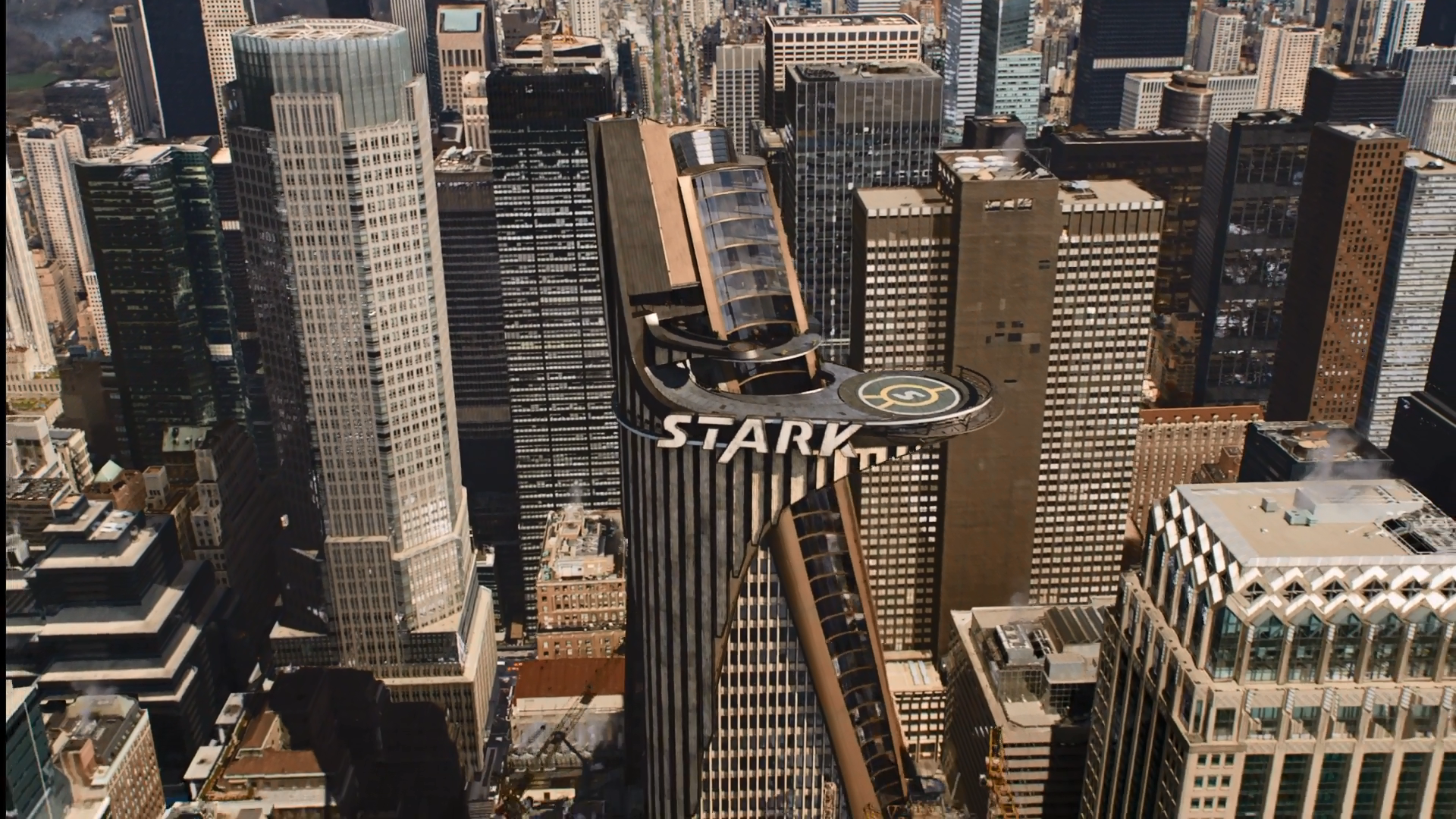Stark Tower in "The Avengers"