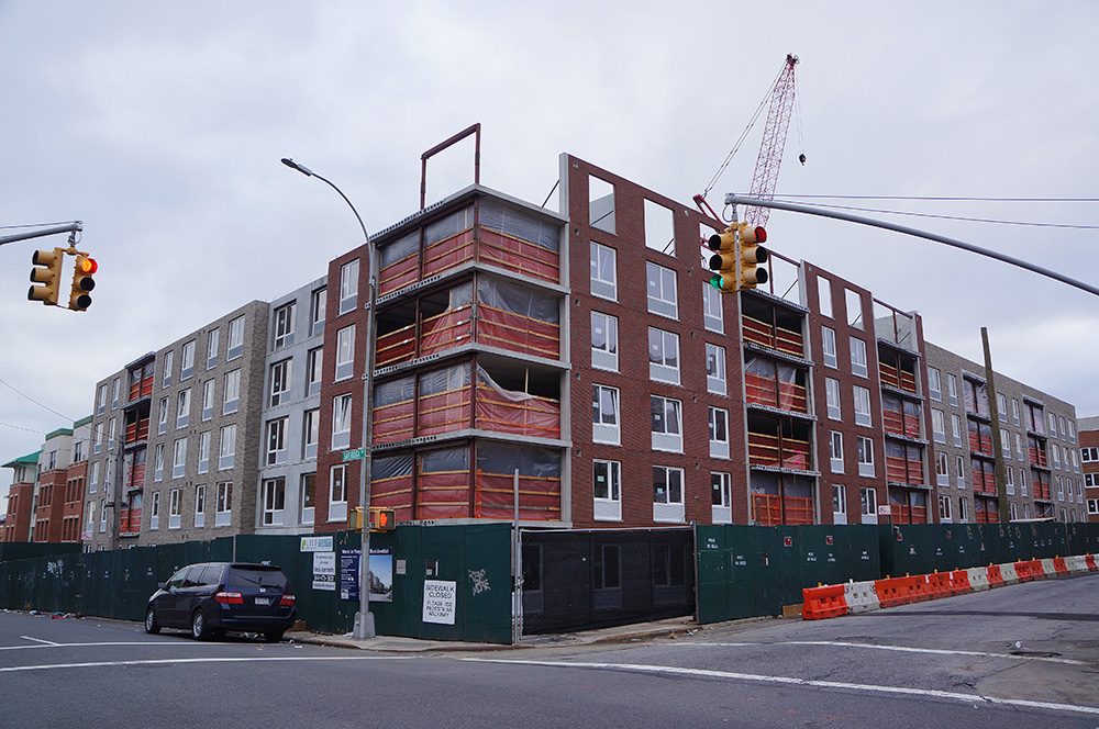 Phase 2 of Prospect Plaza under construction at 1796 Prospect Place