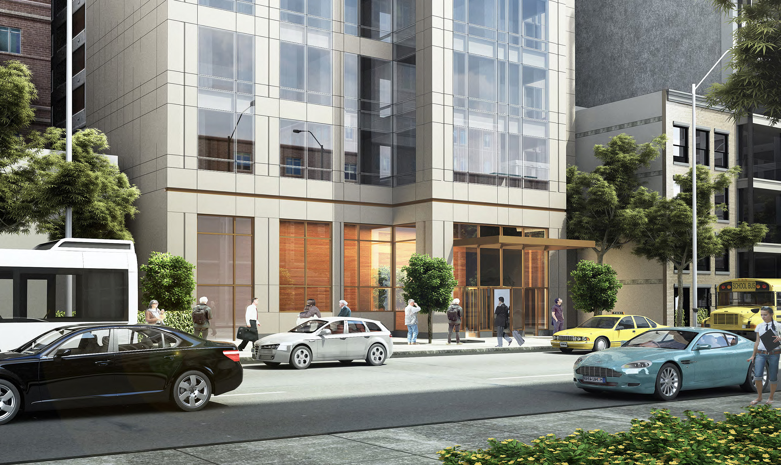 Rendering of 131 East 47th Street. Credit: SLCE Architects