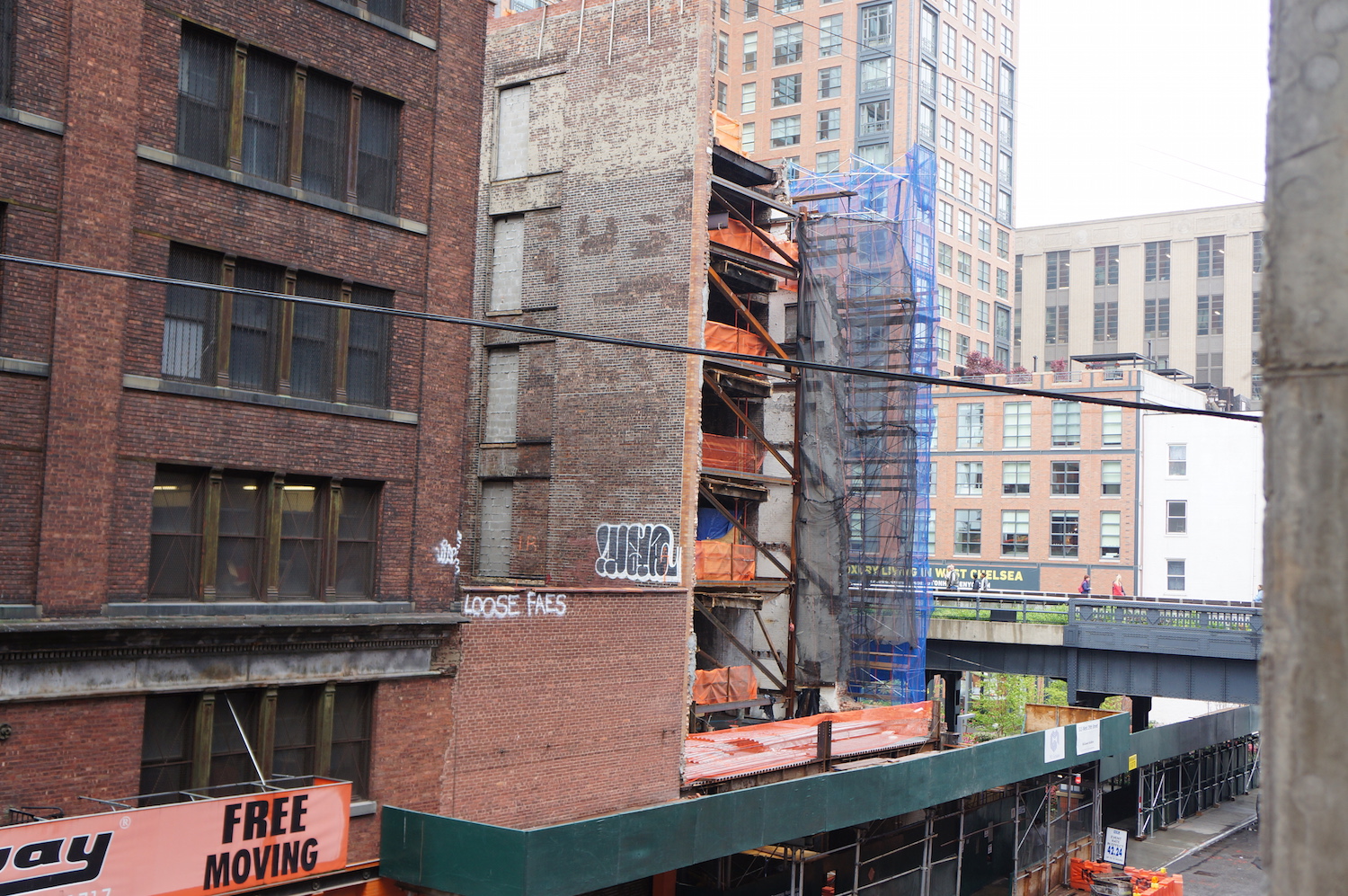 The current state of 515 West 29th Street, Chan's other condo building across the street