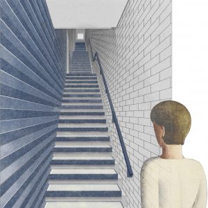 Proposal for interior of stairs at 108 West 123rd Street