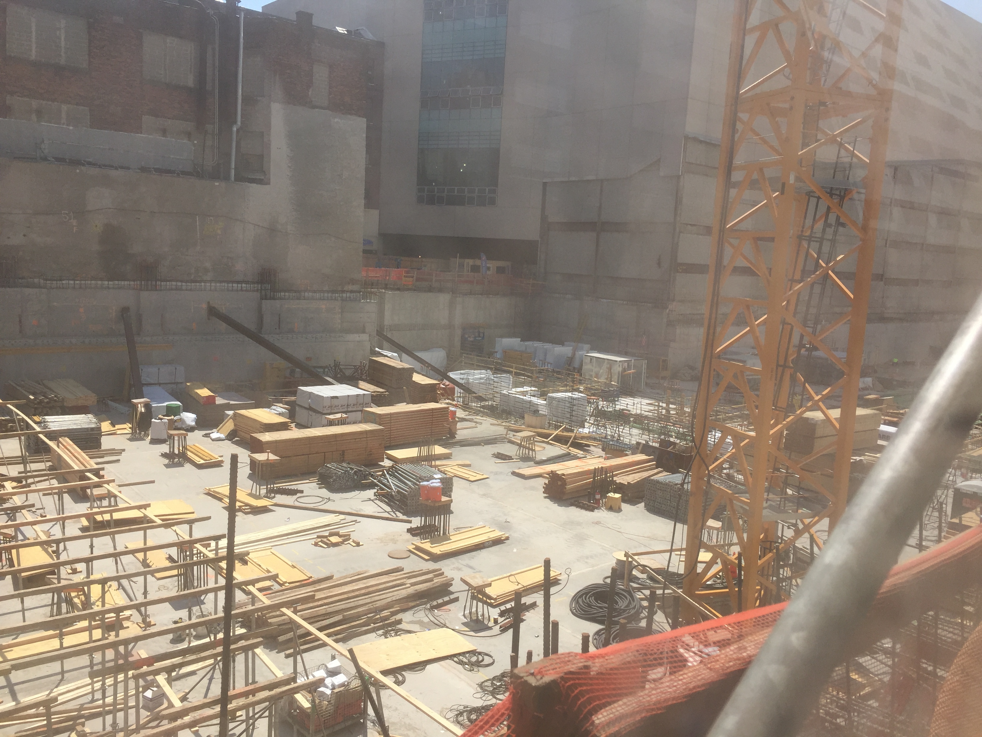 Work at 606 West 57th Street, June 25, 2016. Credit: JC_Heights