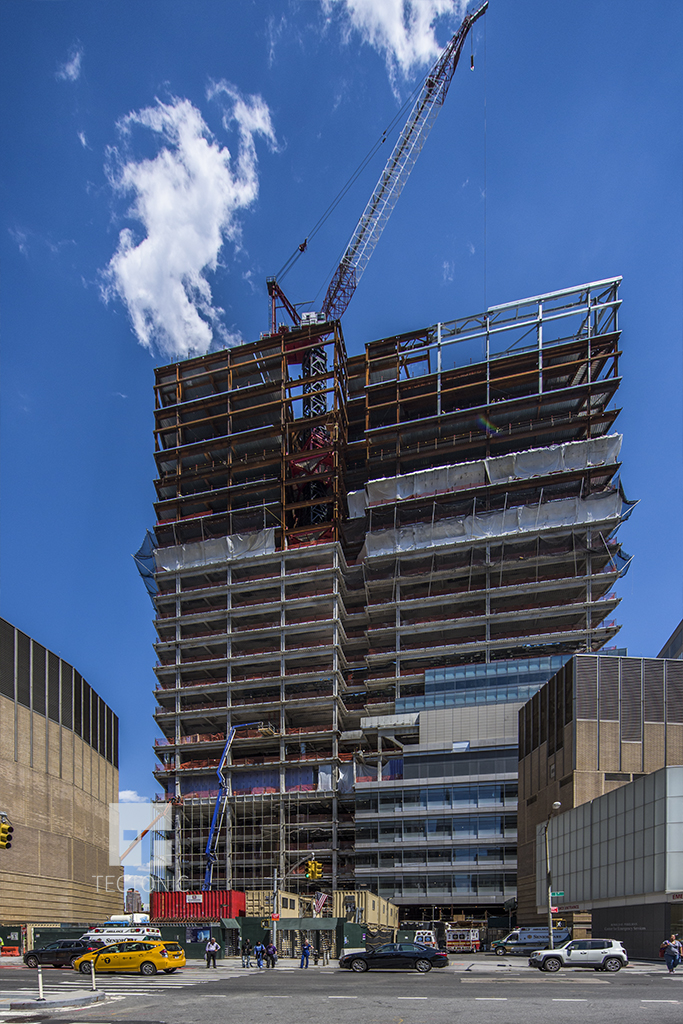 Construction of NYU Langone Medical Center's Building the Helen L. and Martin S. Kimmel Pavilion. Photo by Tectonic