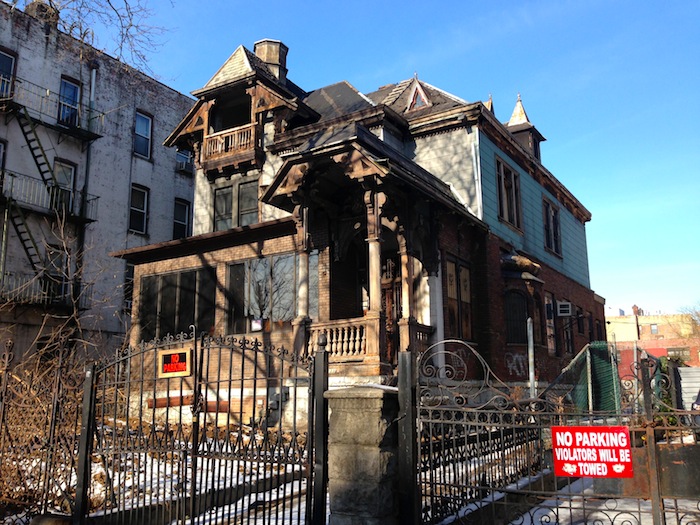 111 Clarkson Avenue before demolition in 2014. photo by Rebecca Baird-Remba for Brownstoner