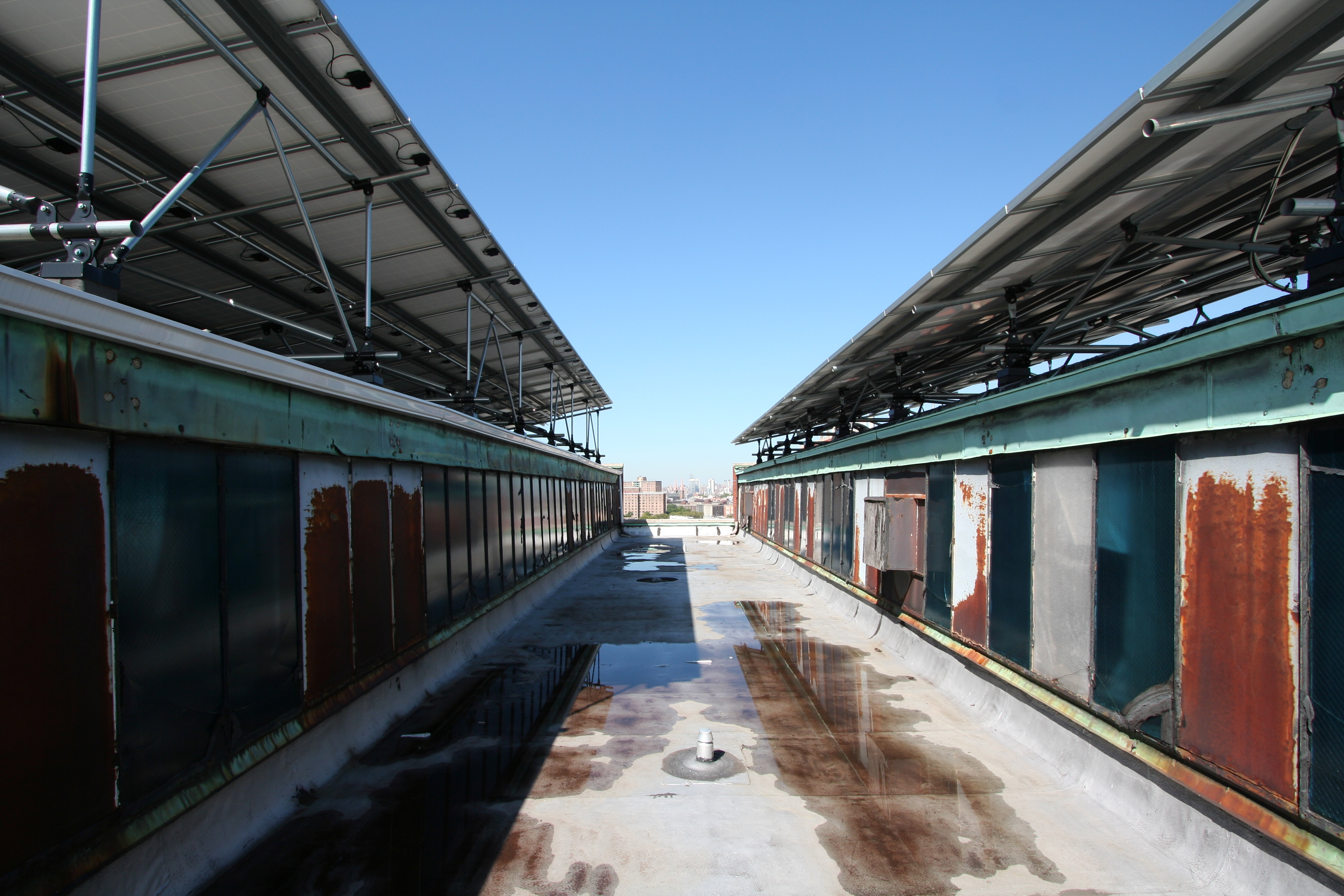 Roof of 95 Evergreen Avenue, pre-conversion. Photo by Connie Zhou