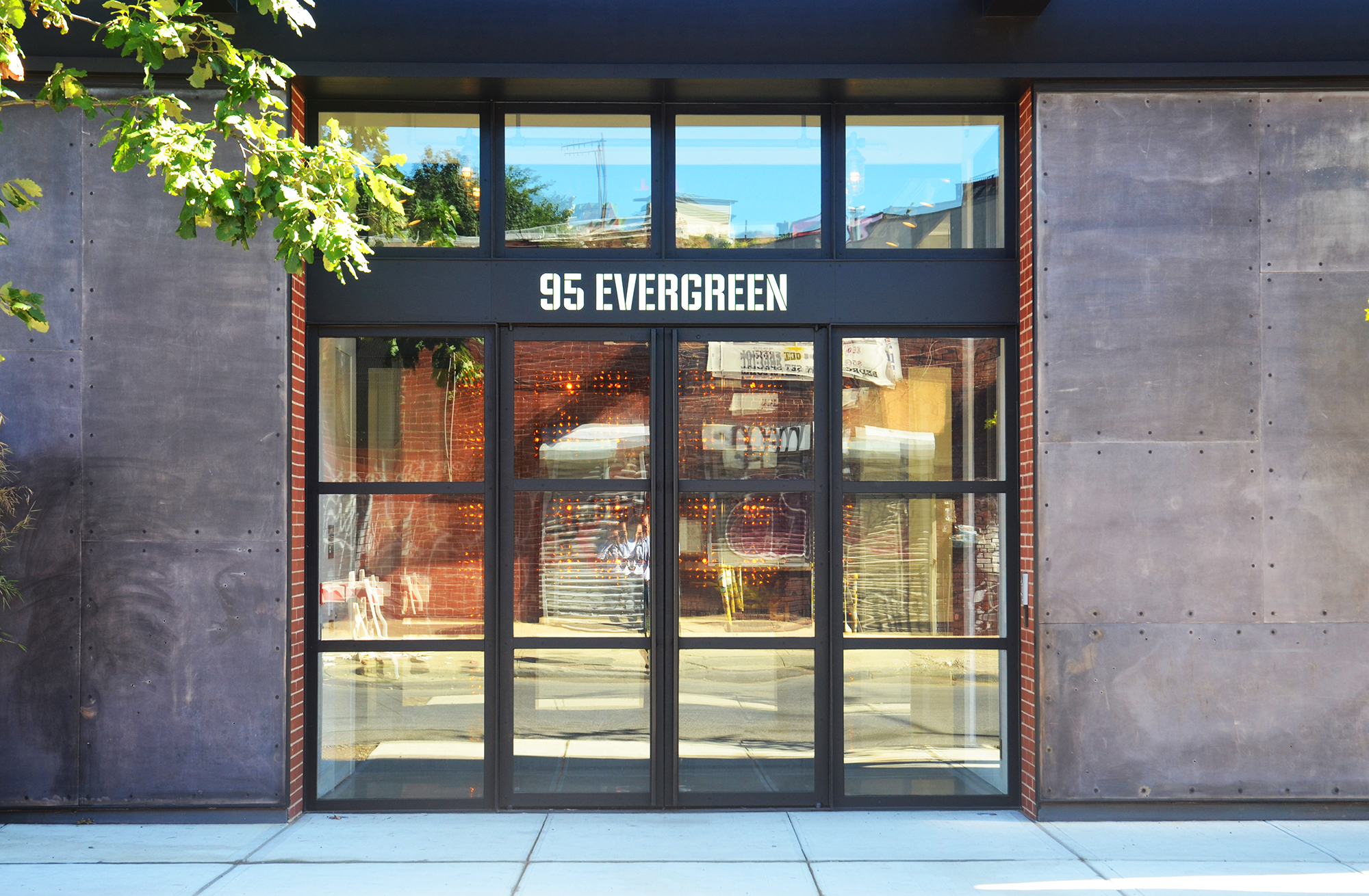 Main entrance of 95 Evergreen Avenue