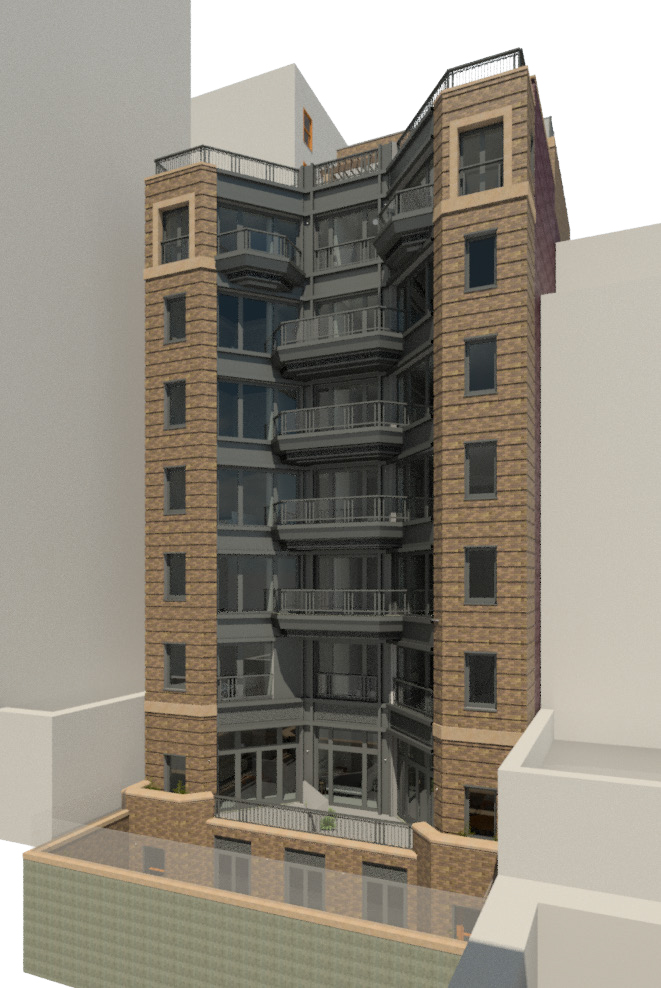 Proposed rear of 164 West 74th Street