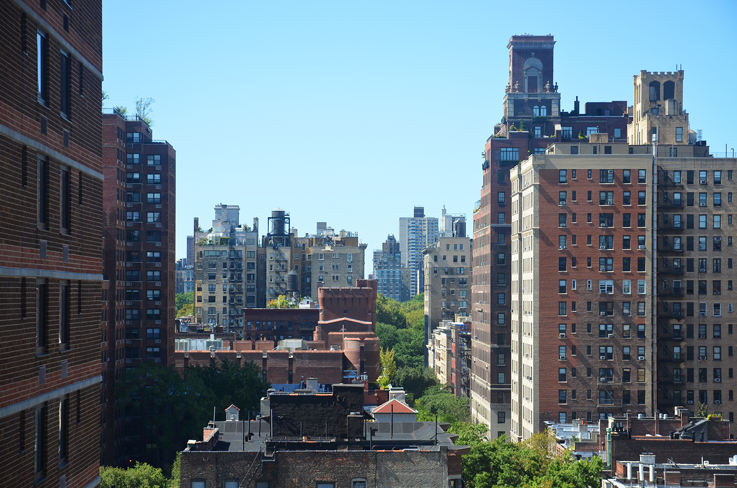 View towards Central Park from The Kent, 200 East 95th Street
