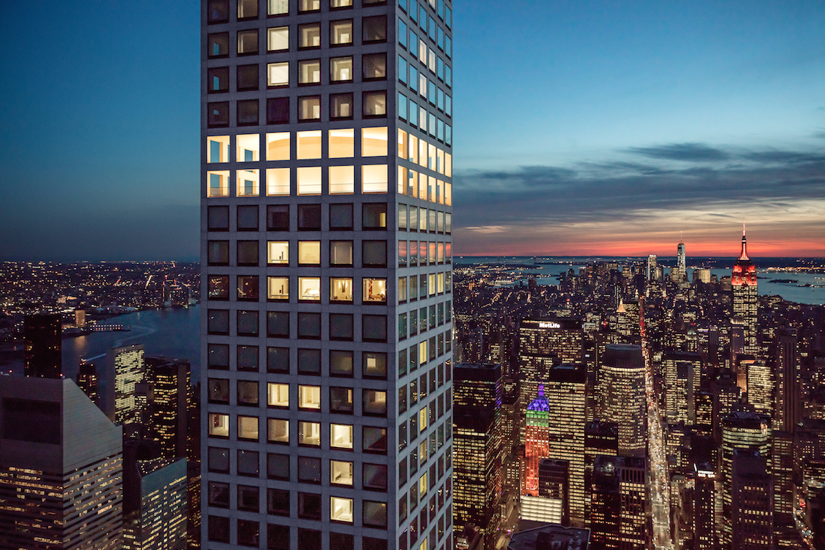 432 Park Avenue illuminated. image by DBOX for CIM Group/Macklowe Properties