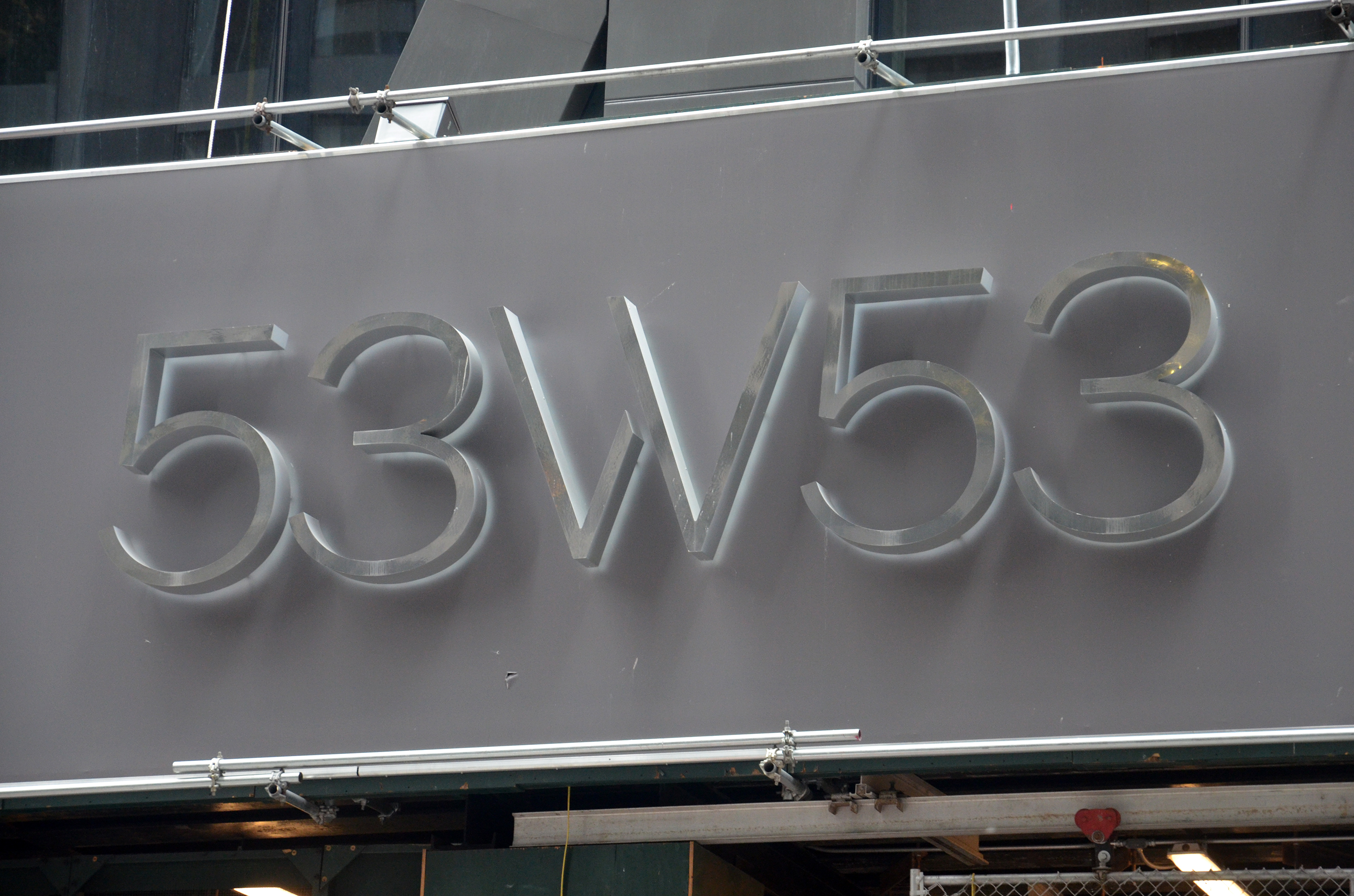 53W53 construction signage