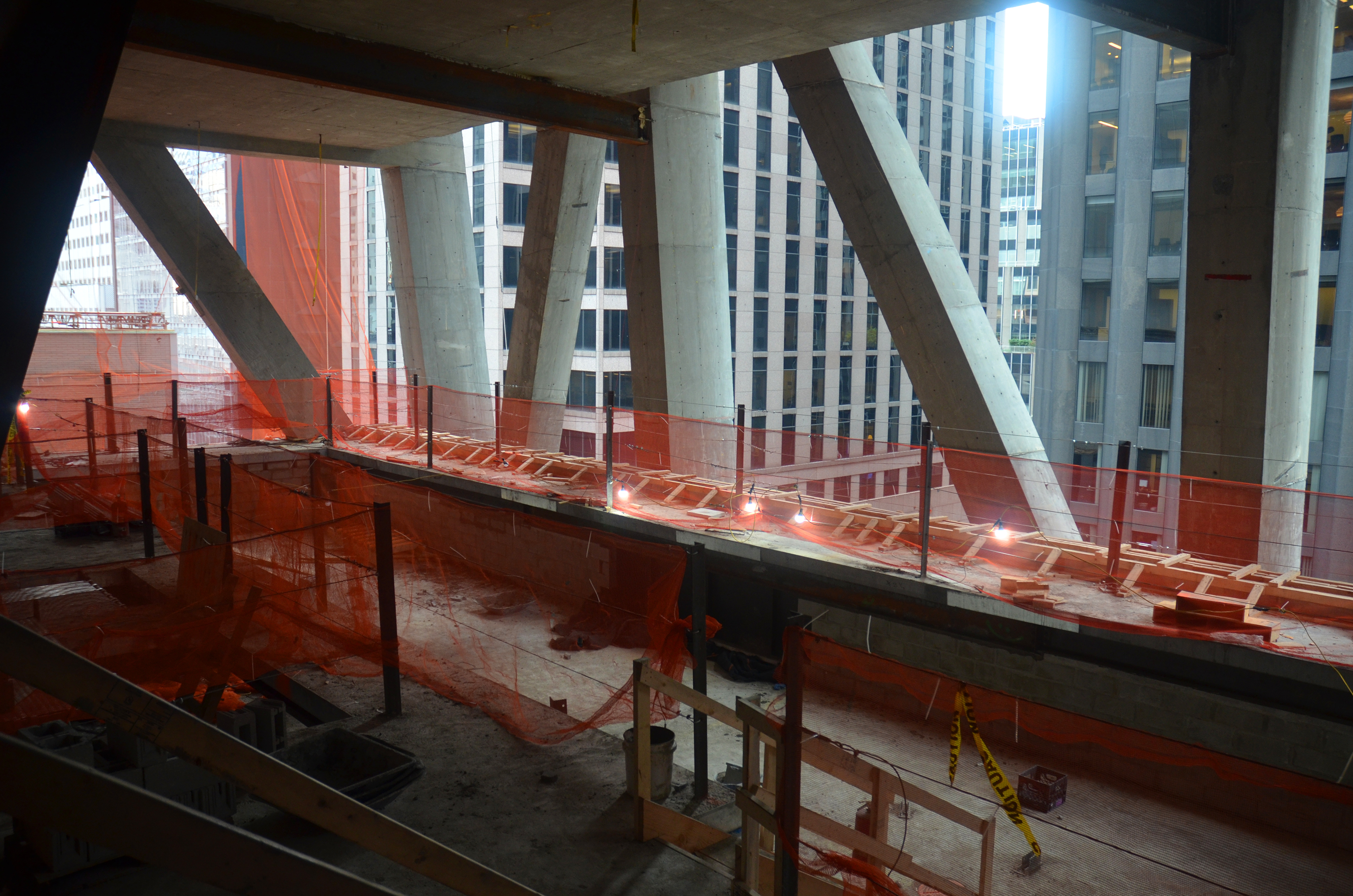 Swimming pool under construction at 53W53