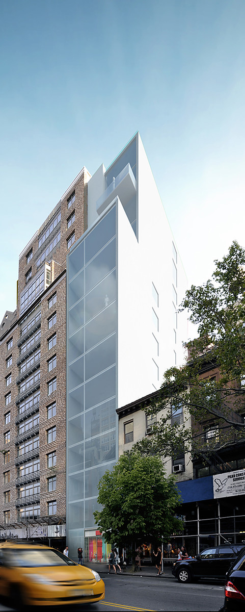 Proposal for 128 West 23rd Street. rendering by Sven Peters in collaboration with VUW / CastDesignStudio