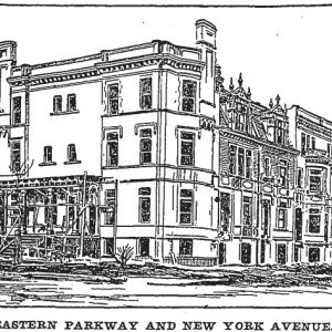 615 Eastern Parkway, as seen in the Brooklyn Daily Eagle in 1900