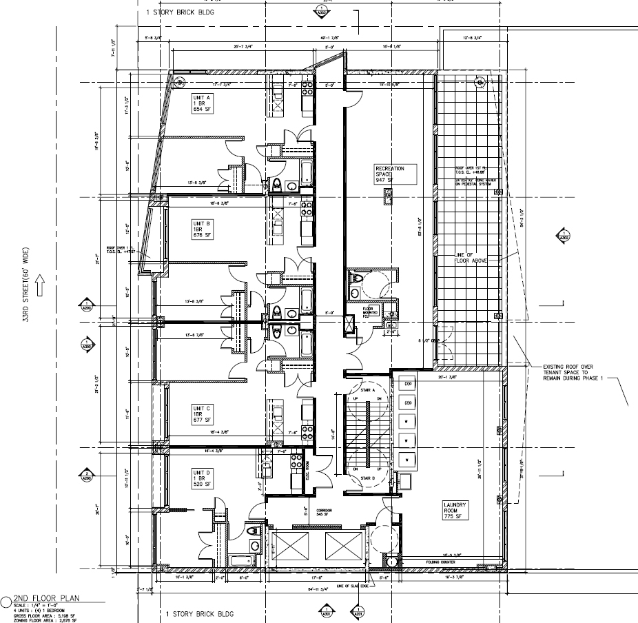 Second floor plan of phase 1. Drawing by Morali-Architect, dated February 2015. Publicly available via the Remedial Action Work Plan.