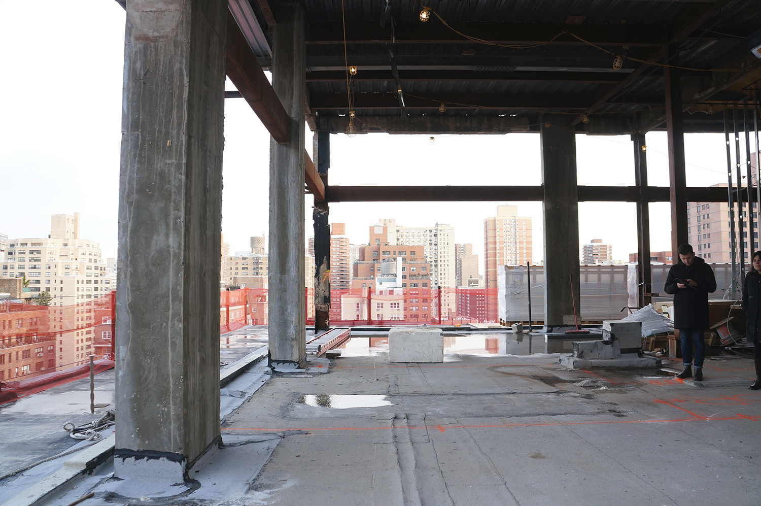 Under construction upper penthouse at 90 Lexington Avenue