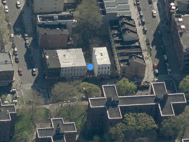 543 Marcy Avenue, overhead shot from Bing Maps