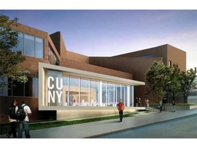 Medgar Evers College Library Expansion, rendering by ikon.5 Architects