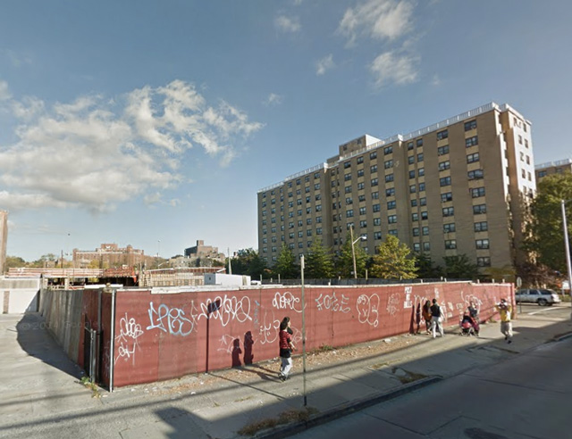 The vacant lot at the corner of Linden and Latimer