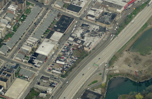 1520 Boone Avenue (full block site at center, with cars), image from Bing Maps