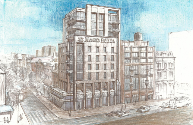 New St. Mark's Hotel, drawing by Z Architecture
