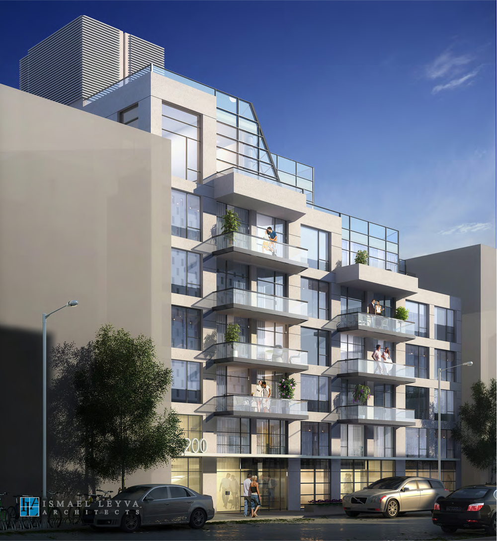 200 South 3rd Street, rendering by Ismael Levya Architects