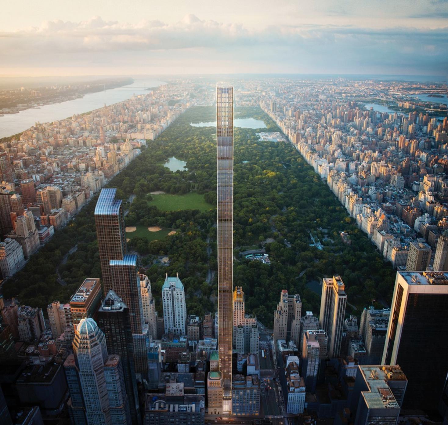 Rendering of 111 West 57th Street. Credit: Hayes Davidson and SHoP Architects