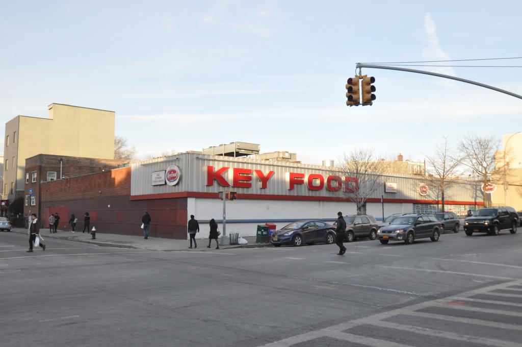 Key Food at 575 Grand Street in January 2015, photo by Christopher Bride for PropertyShark