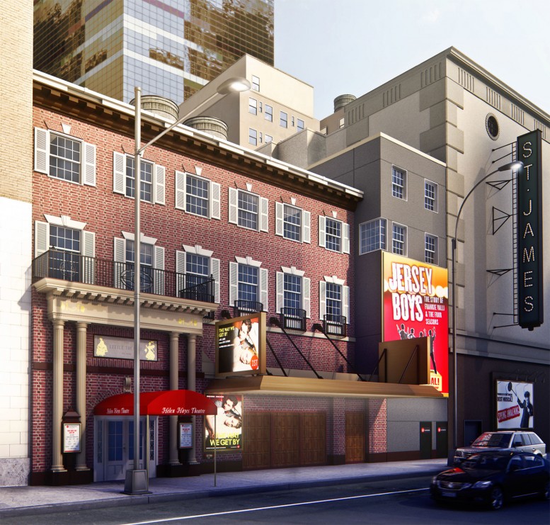 Rendering of renovated Helen Hayes Theater (not final)