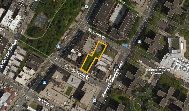 305 West 128th Street, image via Bing Maps