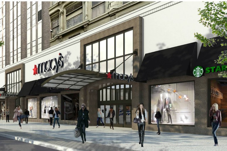 First Look at Macy's Five-Floor Renovation Planned at 422 Fulton Street ...