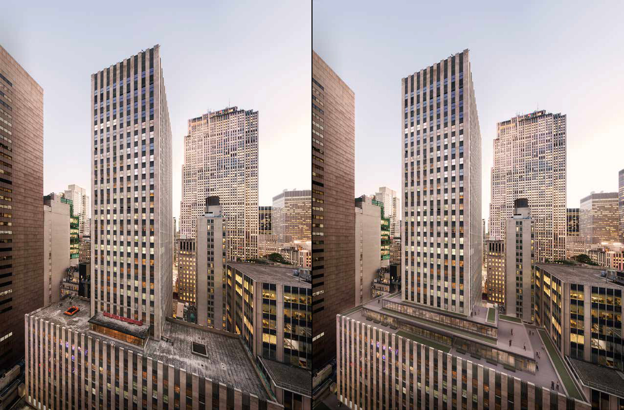 75 Rockefeller Plaza, current and proposed