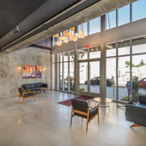 Lobby of the Baker Building at 234 Suydam Avenue, Jersey City. Photo via Fields Construction Company