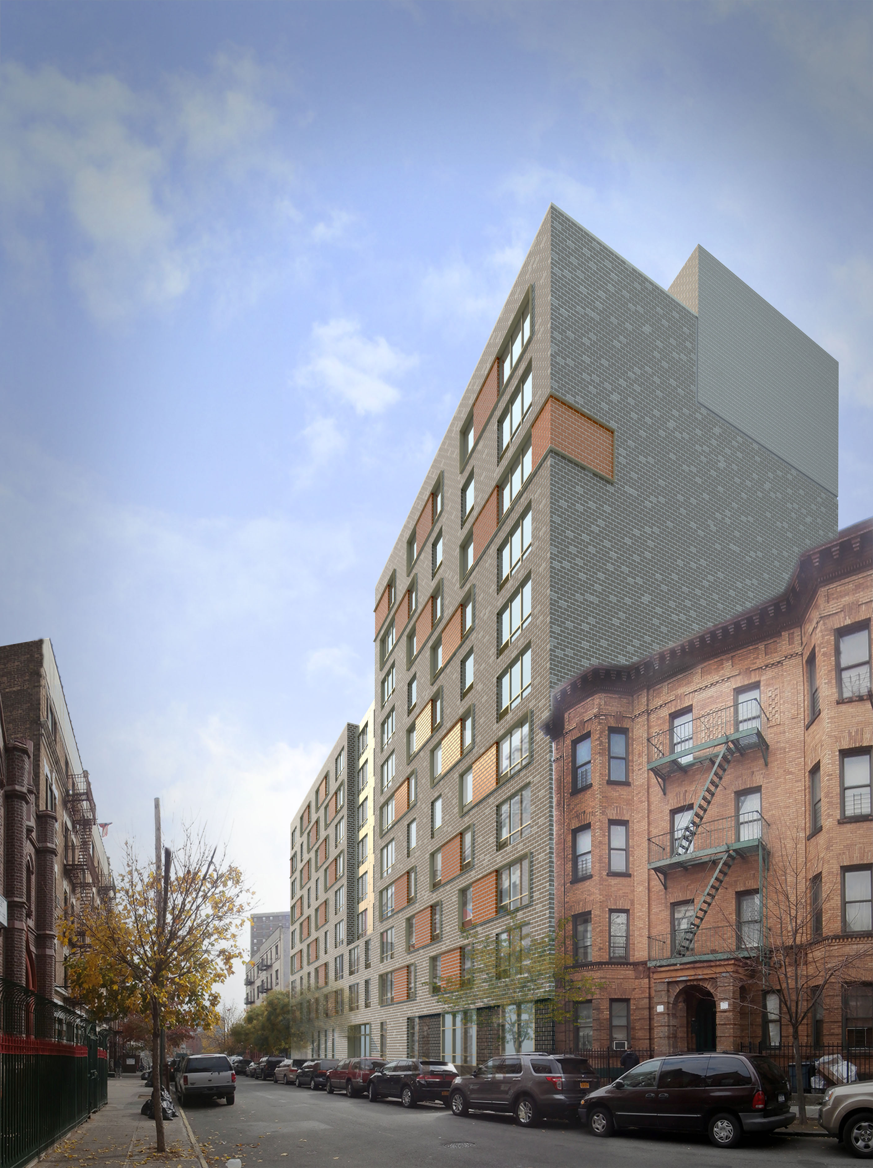 294 East 162nd Street, rendering by Dattner Architects