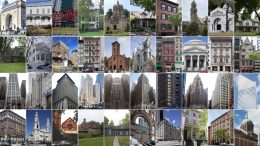 The 40 individual landmarks designated by the New York City Landmarks Preservation Commission in 2016