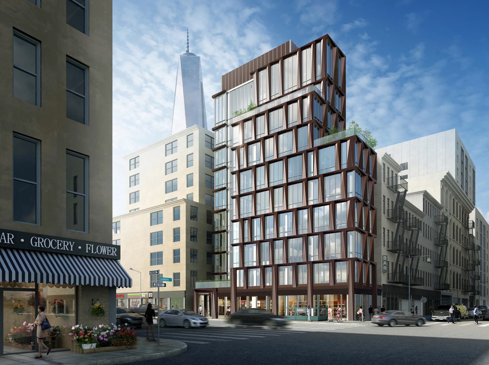 New Rendering of 10-Story Mixed-Use Project Planned at 108 