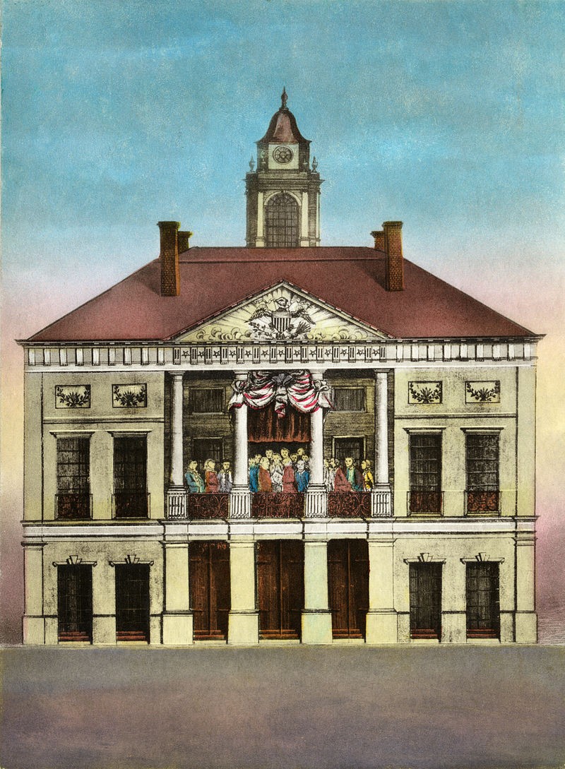 The old Federal Hall in New York. Credit: Mount Vernon