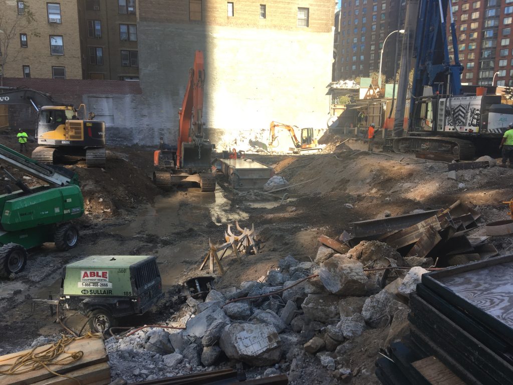 200 Amsterdam Avenue Excavation October