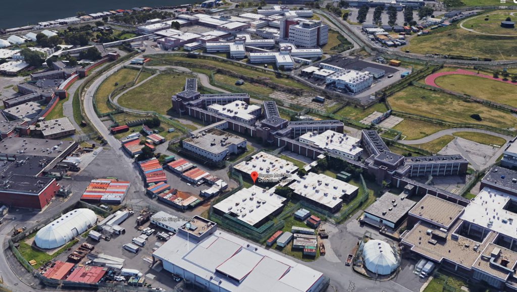 George Motchan Detention Center on Rikers Island, via Google Maps