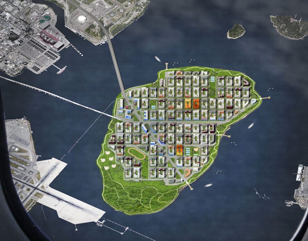 Rikers City Block Proposal by Curtis + Ginserg Architects