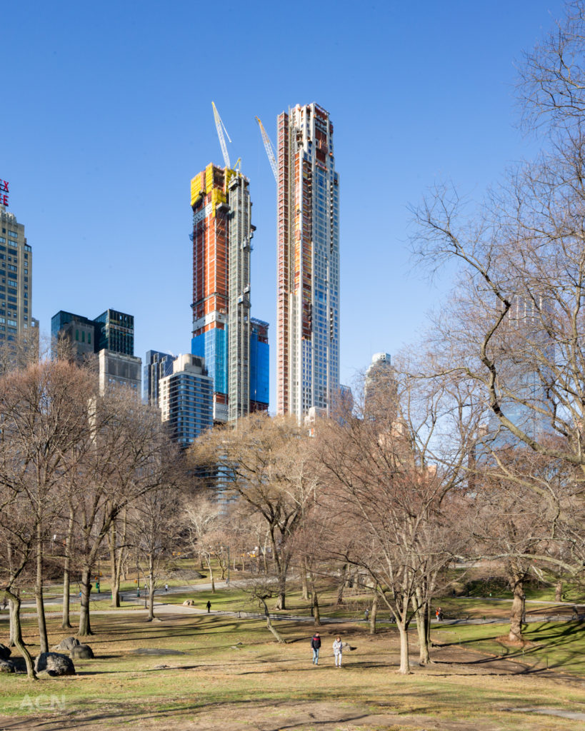 217 West 57th Street (right) and 220 Central Park South (left), image by Andrew Campbell Nelson