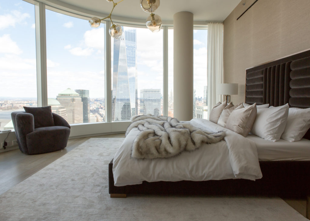 50 West Street master bedroom, image by Andrew Campbell Nelson