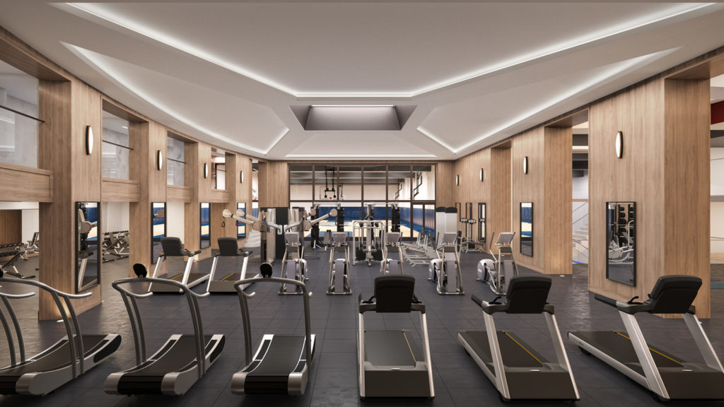 Fitness Center, Rendering by Noë Associates with The Boundary