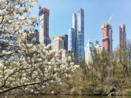 From left to right, 111 West 57, One57, Central Park Tower, and 220 Central Park South, image by Michael Young