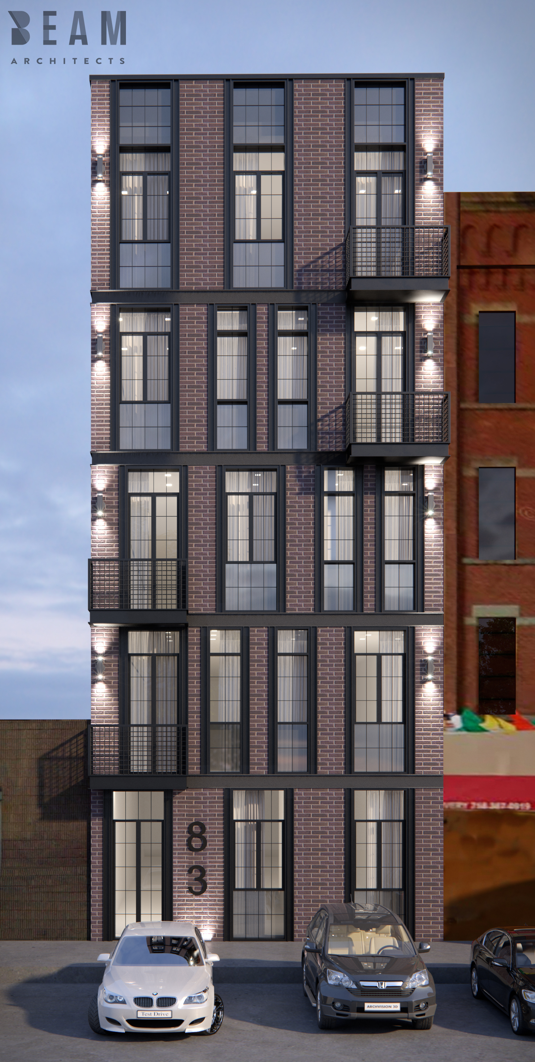 83 Humboldt Street, rendering via J Goldman Design