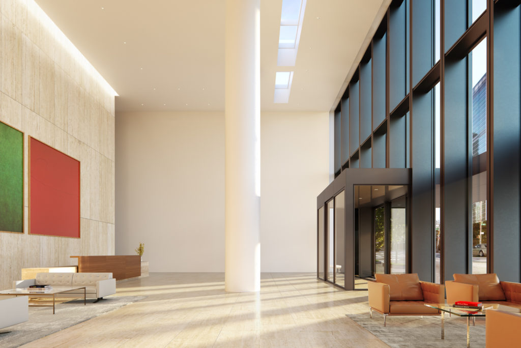 Main Lobby at 685 First Avenue, design by Richard Meier & Partners Architects